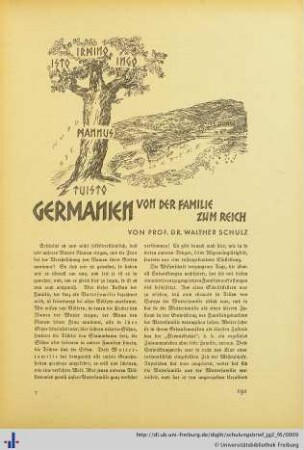 Germanien von der Familie zum Reich.