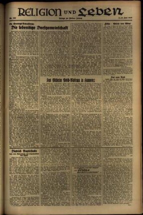 Dritte Ausgabe vom Sonntag, den 13. Juni 1937.