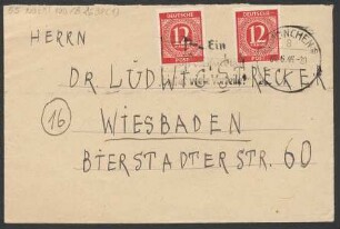 Brief an Ludwig Strecker (senior) an B. Schott's Söhne : 01.06.1946