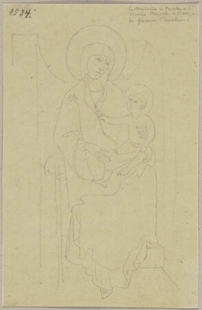 Temperabild des Cimabue in Santa Maria Novella in Florenz