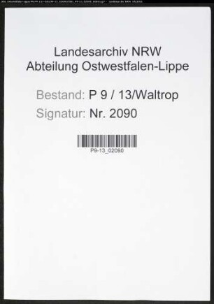 Heiratsregister Standesamt Waltrop