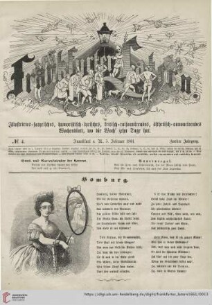 No. 4, Frankfurt a. M., 5. Februar 1861, Zweiter Jahrgang