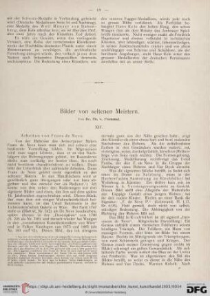 3: Bilder von seltenen Meistern, 14, Arbeiten von Frans de Neve