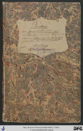 Sammlung von Generalverordnungen: Statuten