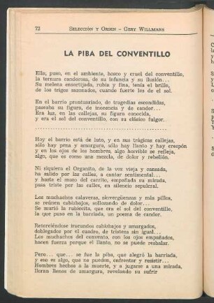 La piba del conventillo