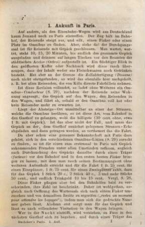 Paris, Rouen, Havre, Dieppe, Boulogne und die drei Eisenbahn-Strassen vom Rhein bis Paris : Handbuch für Reisende