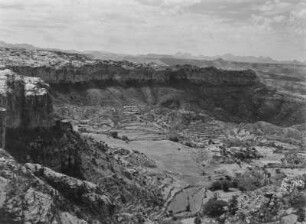 Steilhang : Rand des in Eritrea gelegenen Teils des Hochlands von Abessinien