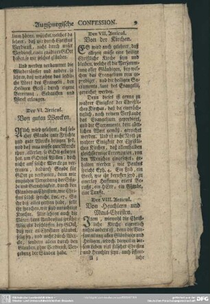 Der VII. Articul. Von der Kirchen