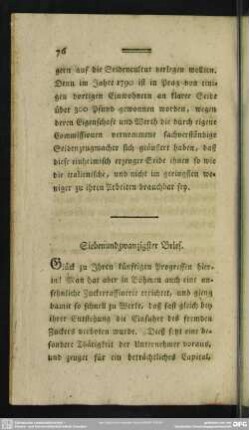 Siebenundzwanzigster Brief