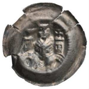 Fundmünze, Brakteat, um 1240 - 1260