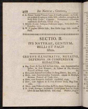 402-418, Sectio II. Ius Naturae, Gentium...