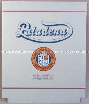 Werbeschild für "Paladena"-Zigaretten