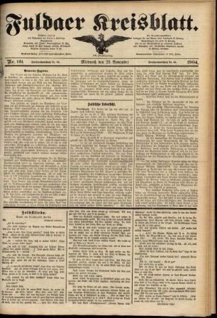 Ausgabe vom Mittwoch, den 23. November 1904.