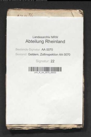 Aus Zoll und Lizent an die Landeskonventionskasse zu Kleve überwiesene Überschüsse