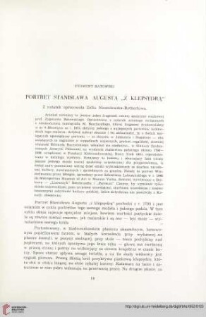 14: Portret Stanisława Augusta "z klepsydrą"