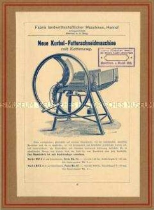 Neue Kurbel-Futterschneidmaschine