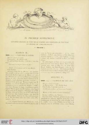 IV. Premier supplément