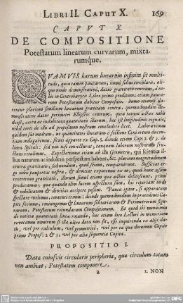 CAPUT X. DE COMPOSITIONE Potestatum linearum curvarum, mixtarumque.