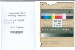 Entnazifizierung Friedrich Hardt , geb. 25.12.1892 (Ingenieur)