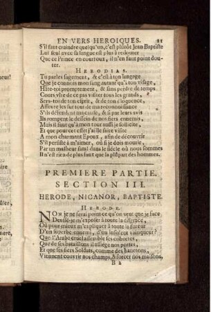 Section III. Herode, Nicanor, Baptiste