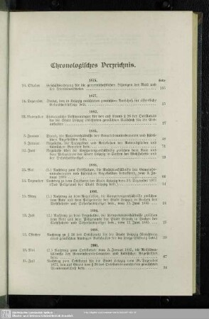 Chronologisches Verzeichnis