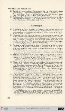 Hippologie (Nr. 289-294)