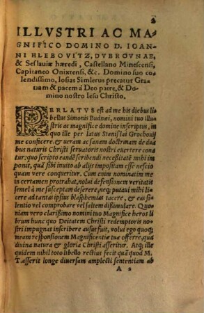 Assertio Orthodoxae Doctrinae De Duabus Naturis Christi Servatoris Nostri : Opposita blasphemiis & sophismatibus Simonis Budn[a]ei nuper ab ipso in Lituania evulgatis
