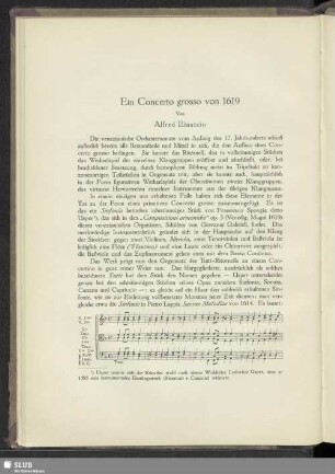 Ein Concerto grosso von 1619
