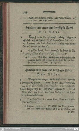 Hundert und zwey und dreißigste Fabel. Der Rabe