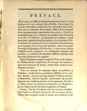 Essai sur la théorie des nombres