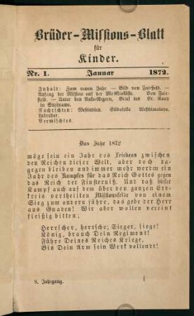 1-24, Januar 1872 (Nr. 1)