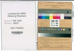 Entnazifizierung Friedrich Gutt , geb. 15.03.1901 (Arbeiter)