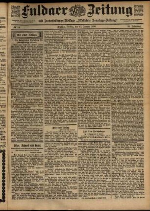 Ausgabe vom Freitag, den 13. Januar 1899.