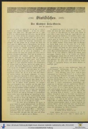Der Kindheit Jesu-Verein.