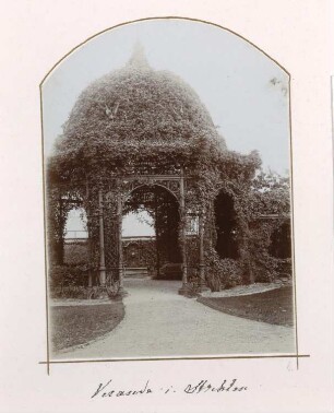 Pavillon im Garten der Königlichen Villa in Strehlen, Residenzstraße.