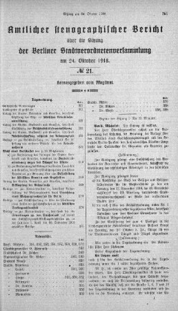 No. 21, 24. Oktober 1918