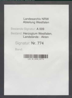 Landtagsabschied (doppelt) und Ratifikation