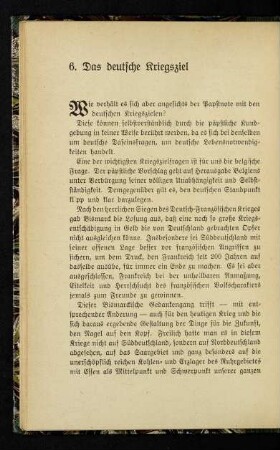 50-71, 6. Das deutsche Kriegsziel