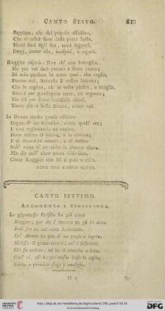 Canto settimo