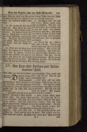 XV. Am Tage aller Heiligen und Reformations-Feste.