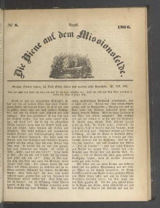 N° 8. August. 1866