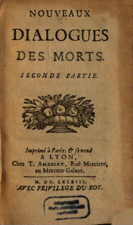 Nouveaux dialogues des morts