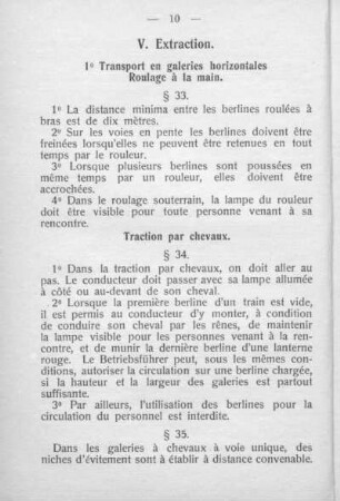 V. Extraction §§ 33-52.