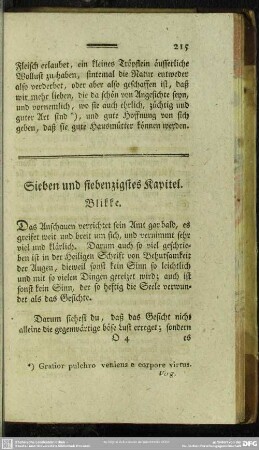 Sieben und siebenzigstes Kapitel. Blikke