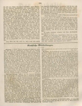 235-236 Kirchliche Mittheilungen