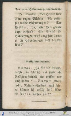 Religionsfreiheit.