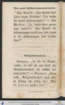 Religionsfreiheit.