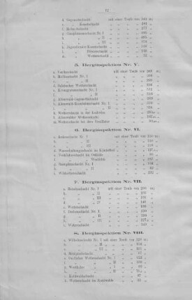 7. Berginspektion Nr. VII.