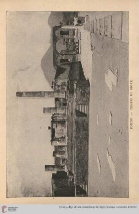 Pompei – Tempio di Giove – Le temple de Jupiter. – The Temple of Jupiter. – Yupiter-Tempel.