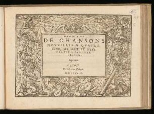 Jean Servin: Premier livre de chansons nouvelles. Superius